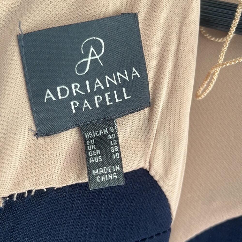Adrianna Papallo women’s short sleeve navy dress - Picture 4 of 7